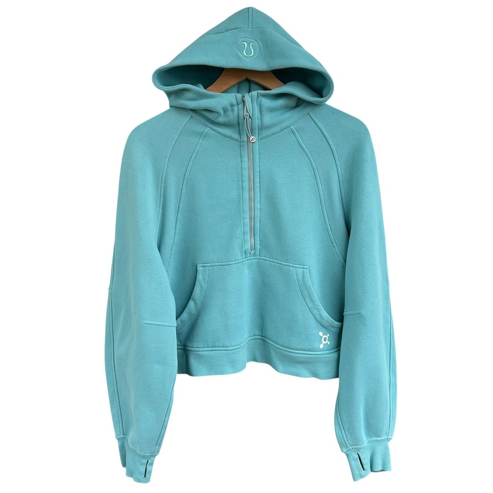Lululemon Scuba Oversized Half Zip Hoodie Orangetheory Tidal Teal W3DM4S M/L